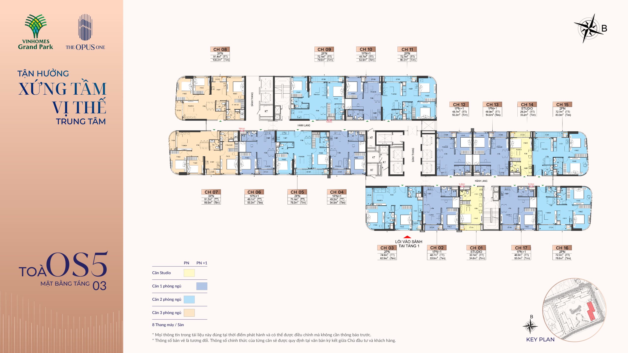 Mặt bằng The Opus One