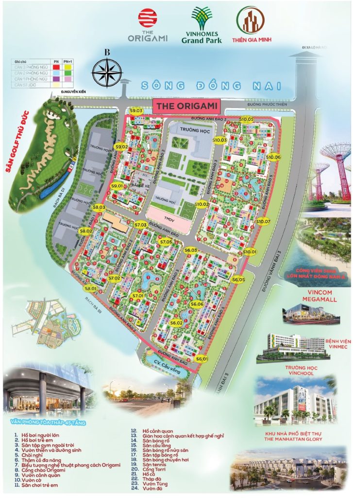 Mặt bằng The Origami